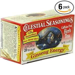 Celestial Seasonings Ginseng Energy Tea: Grocery & Gourmet Food