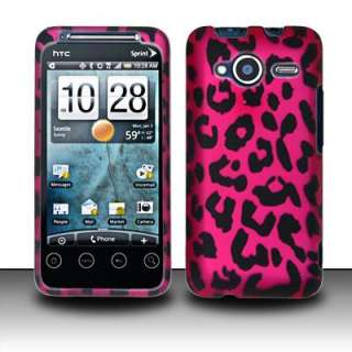 HTC Evo Shift 4G Pink Leopard Hard Phone Cover Case New  