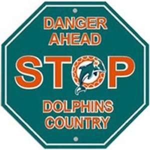   Sign   NFL Football   Miami Dolphins Danger Ahead Sports & Outdoors
