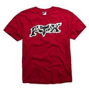  Fox Racing Youth Up Against T Shirt   Youth Small/Red 