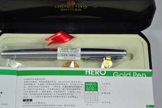 Original HERO 100 14K Gold Nib Fountain Pen / Classic Series / Steel 