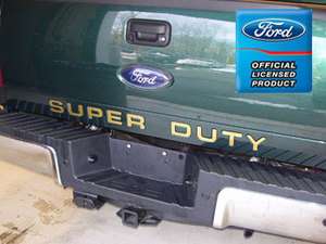Ford F350 Super Duty Tailgate Letter Insert Decals  