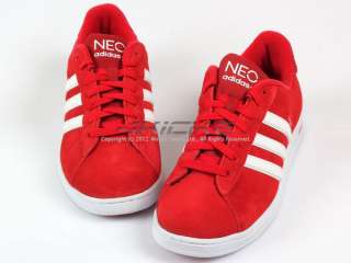 Adidas Neo Derby University Red/White/White Casual Low Suede 2012 