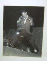  Presley On Stage Picture Framed Jimmie Willis Waco TX Tri Photograph