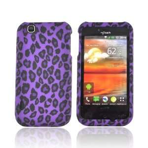  For T Mobile Mytouch Purple Black Leopard Hard Plastic 
