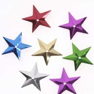 Sequins Loose Multi Colored Stars 100 pieces  