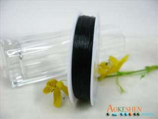 60M Pure Black Tiger Tail Beading Wire 0.45mm NH  