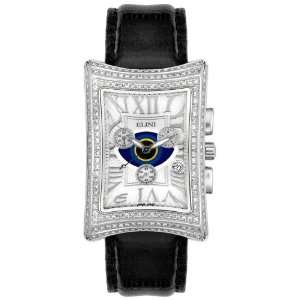  Womens Nazar Diamond Chronograph Black Leather 
