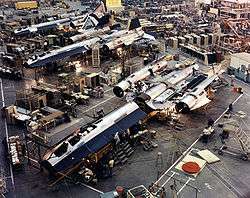 SR 71 on the assembly line at Lockheed Skunk Works