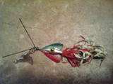 Vintage Fred Arbogast Hawaiian Wiggler fishing lure. This is used but 