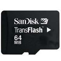 Sandisk 64MB SDSDQ 64 microSD Secure Digital Card CQP S  