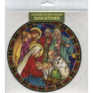  Holy Family with Three Kings Christmas Static Sticker For 