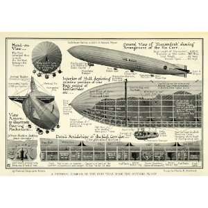  1925 Print Shenandoah Diagram Keel Navy Dirigible Charles 