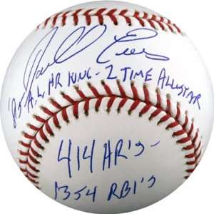 Darrell Evans Autographed Baseball with 85 AL HR King, 2 Time All Star 
