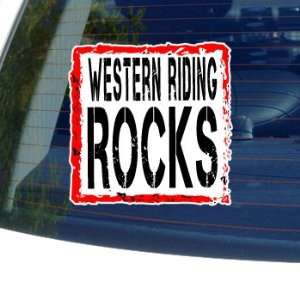 Western Riding Rocks   Horse   Window Bumper Sticker