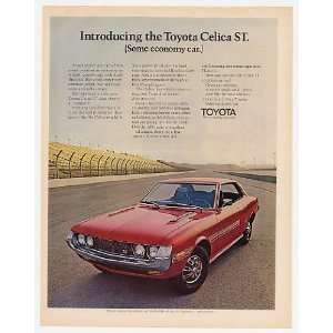   Toyota Cellica ST Some Economy Car Print Ad (5547)
