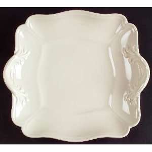   Handled Square Cake Plate, Fine China Dinnerware: Kitchen & Dining