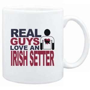   : Mug White  Real guys love a Irish Setter  Dogs: Sports & Outdoors