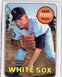 Vintage 1969 Topps card #34 Gary Peters White Sox  