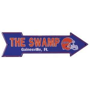  University Of Florida The Swamp Metal Arrow Sign 6x20 