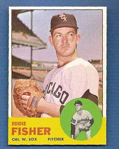 1963 Topps #223 Eddie Fisher Chicago White Sox NM/MT  