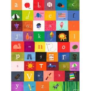    Oopsy daisy Now I Know my ABC s Wall Art 30x40: Home & Kitchen