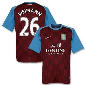    11 12 Aston Villa Home Jersey + Weimann 26