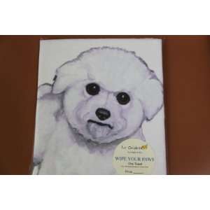  Bichon Frise Puppy Wipe Your Paws Towel (16x25 
