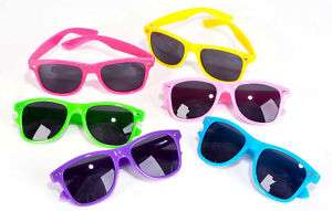 Wayfarer Neon Sunglasses 80s Costume Glasses COLFR  
