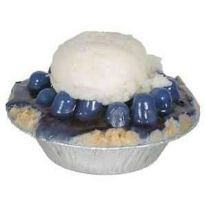  5 Inch Blueberry Alamode Pie Candle