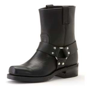 Mens Frye Boots Harness 8R Black 87400 BLK  