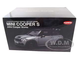 Brand new 1:18 scale diecast car model of Mini Cooper S Blue John 