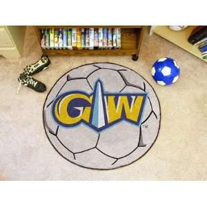 George Washington University Round Soccer Mat (29):  