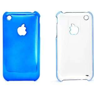  Chrome Series for Apple Iphone 3g 3gs Hard Cover Case Blue 