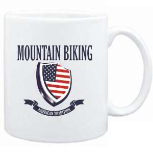  Mug White  Mountain Biking   American Tradition  Sports 