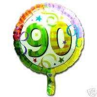 90th (Age 90) Birthday Party MYLAR BALLOON   NEW!  
