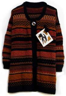 Colors Of Doberman Sweater Jacket Original Design 100% Wool Helps A Sr 