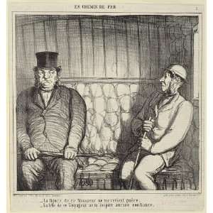  En chemin de fer,Middle Class Society,Honore Daumier: Home & Kitchen