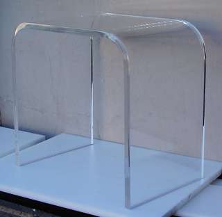 Clear Acrylic Lucite Plexiglass END TABLE lucite  