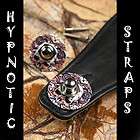 NEW HYPNOTIC STRAPS STRAP LOCK SET DEMONIC SCULL STRAPLOCKS GUITAR 