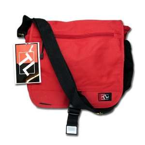  Classic Canvas Messenger and Travel Shoulder Bag Red 