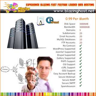 feature loaded web hosting plan   only 99 cents per month  
