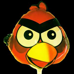 red angry bird balloon