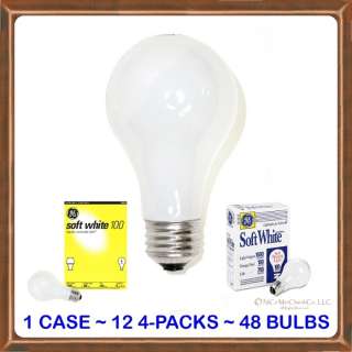   100 watt GE® Soft White Incandescent Light Bulbs 043168900096  