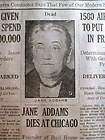 1935 newspaper JANE ADDAMS DEAD   LIBERAL & 1st female 