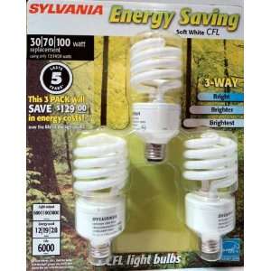  Sylvania Energy Saving 3 way Bright Soft White CFL 