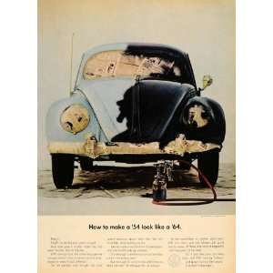   64 Volkswagen Car VW Paint Job   Original Print Ad