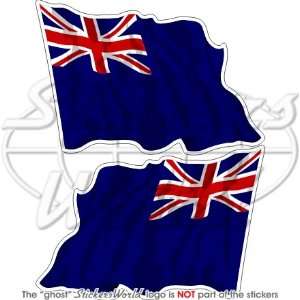 BRITISH BLUE ENSIGN Waving State Flag Britain UK 4,7 (120mm) Vinyl 