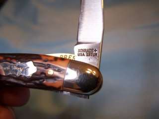 SCHRADE USA Pocket Knife 197UH CATS PAW Liner Lock RARE Made 1981 