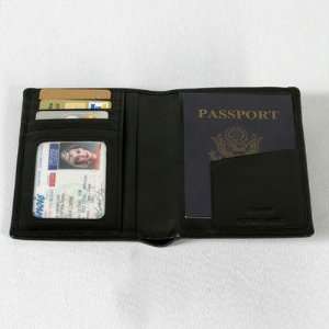  Winn Leather Deluxe Passport Case Brown